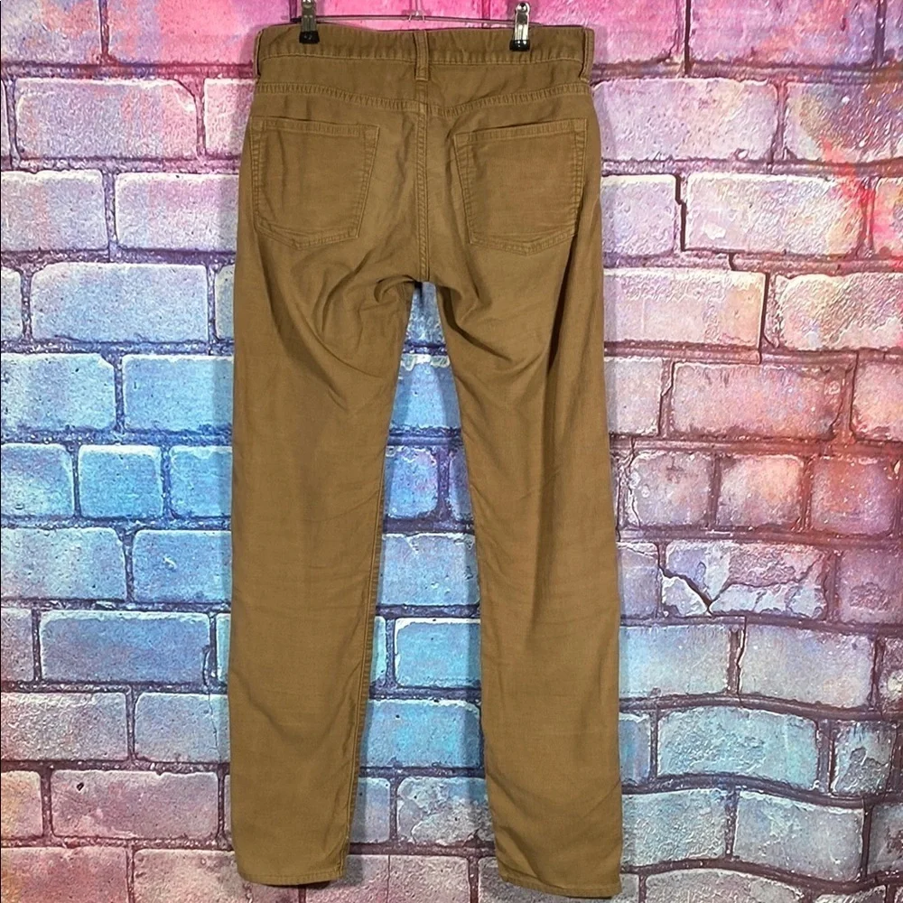 J.Crew 484 Slim Tan Corduroy Pants Men’s W28 L32 Stretch Cotton